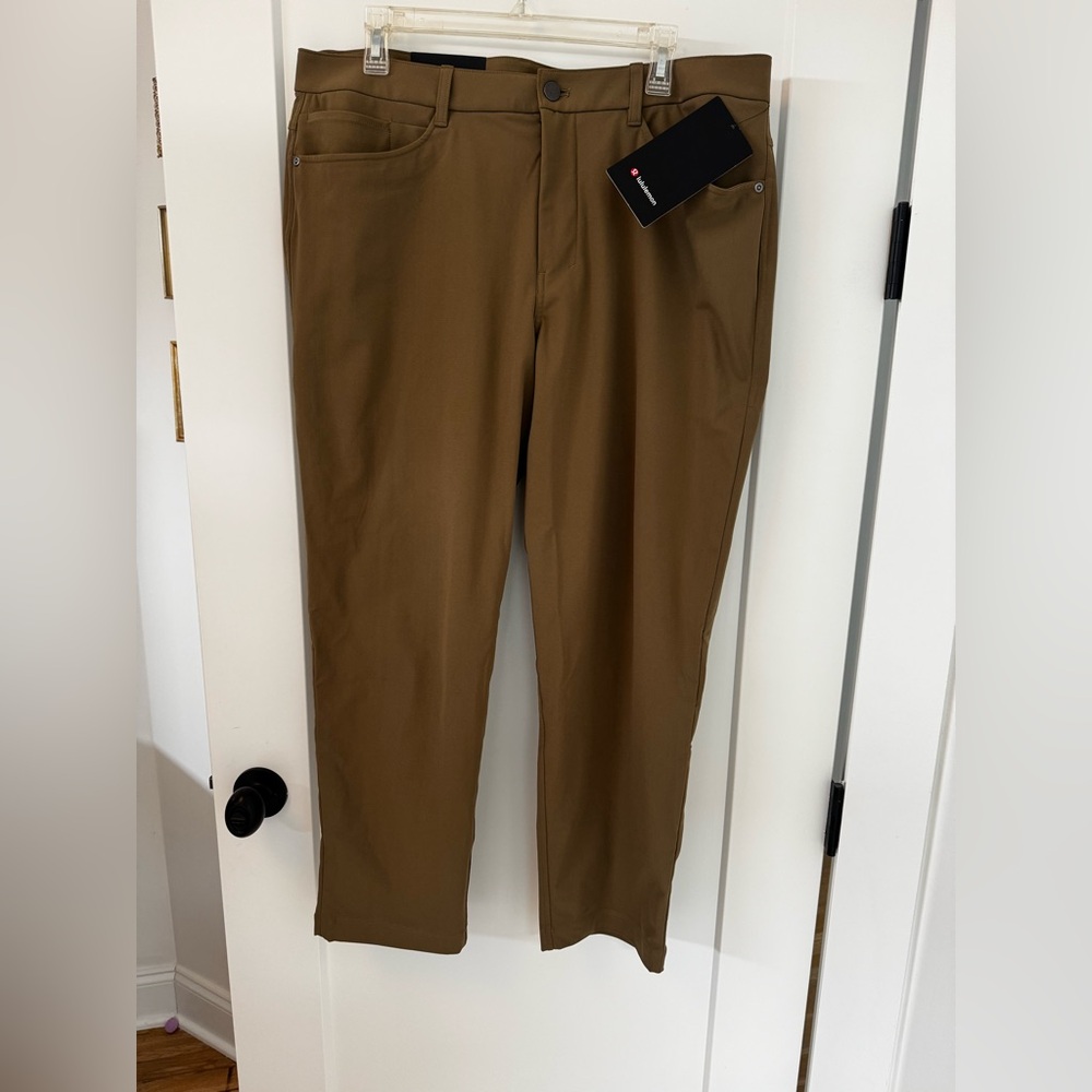 lululemon ABC Classic Fit Warpstreme Brown 36 x 30 NWT